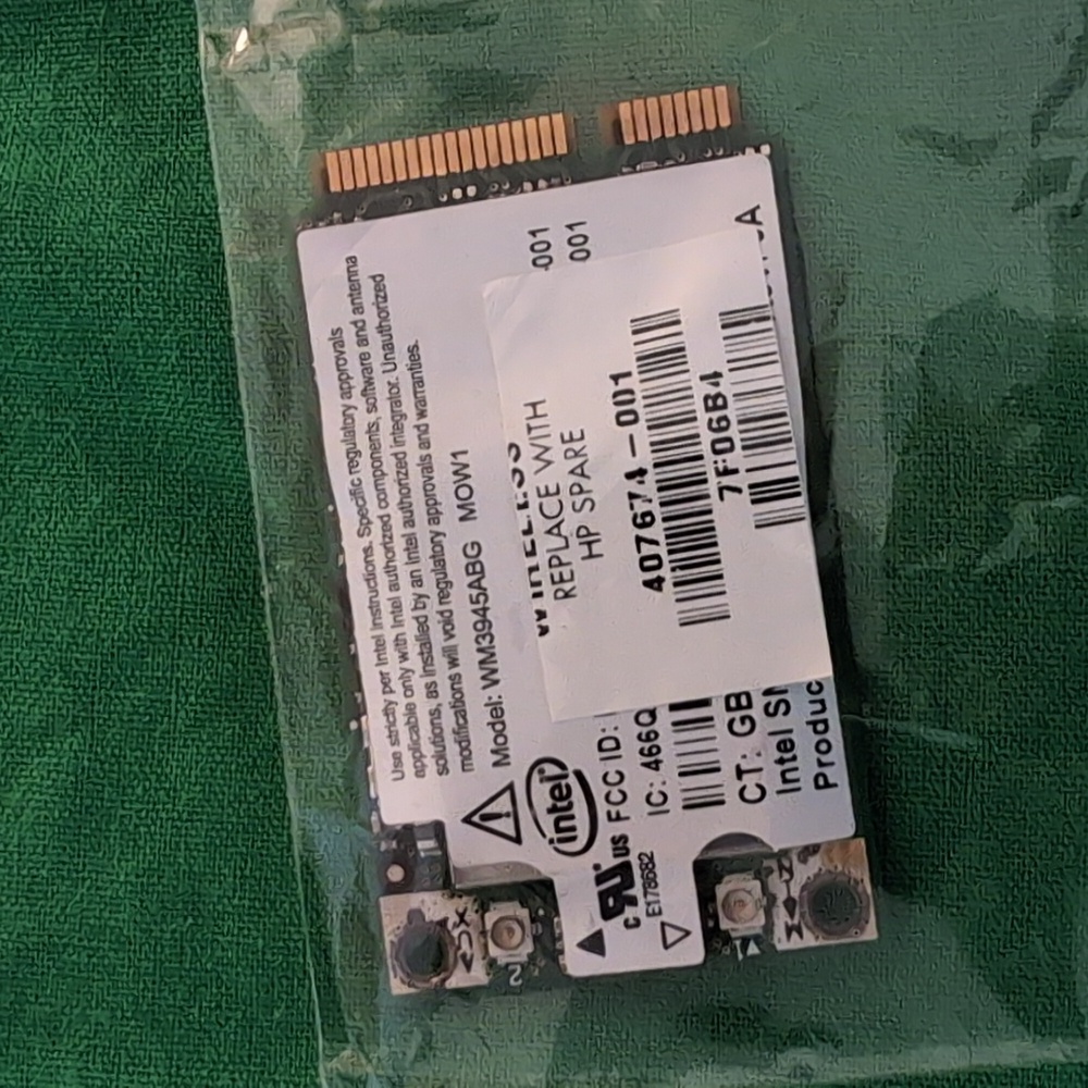 Intel Wireless Wifi - Model WM3945ABG